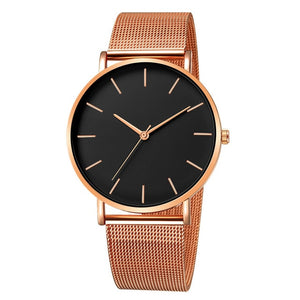 Free Shipping Women Watch Mesh Stainless Steel Bracelet Casual