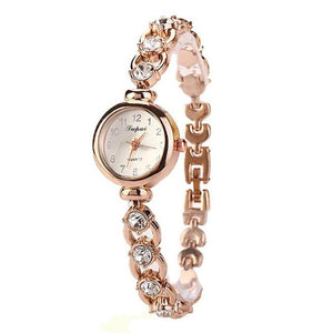 Ladies Elegant Wrist Watches Women Bracelet Rhinestones Analog