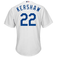 Load image into Gallery viewer, Clayton Kershaw Los Angeles Dodgers Majestic Cool Base Player Jersey - White/Grey