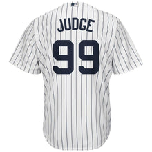 Load image into Gallery viewer, Aaron Judge New York Yankees Majestic Home Cool Base Player Jersey - White/Navy