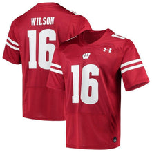 Load image into Gallery viewer, Russell Wilson Wisconsin Badgers Under Armour Replica Alumni Jersey - Red