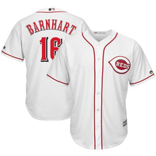 Load image into Gallery viewer, Tucker Barnhart Cincinnati Reds Majestic Home Cool Base Player Jersey - White
