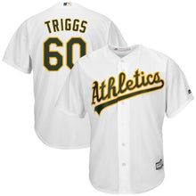 Load image into Gallery viewer, Andrew Triggs Oakland Athletics Majestic Home Cool Base Jersey - White