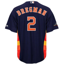 Load image into Gallery viewer, Alex Bregman Houston Astros Majestic 2019 Postseason Official Cool Base Player Jersey - Navy