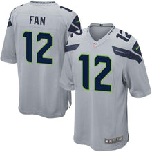 Load image into Gallery viewer, 12s Seattle Seahawks Nike Alternate Game Jersey - Gray