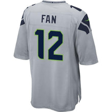 Load image into Gallery viewer, 12s Seattle Seahawks Nike Alternate Game Jersey - Gray