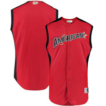 Load image into Gallery viewer, American League Majestic 2019 MLB All-Star Game Workout Team Jersey - Red/Navy