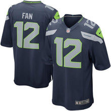 Load image into Gallery viewer, 12s Seattle Seahawks Nike Alternate Game Jersey - College Navy