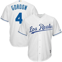 Load image into Gallery viewer, Alex Gordon Kansas City Royals Majestic Los Reales Cool Base Player Jersey - White