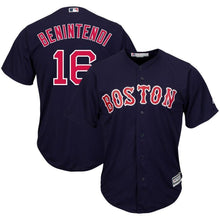 Load image into Gallery viewer, Andrew Benintendi Boston Red Sox Majestic Cool Base Player Replica Jersey - Navy