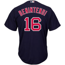 Load image into Gallery viewer, Andrew Benintendi Boston Red Sox Majestic Cool Base Player Replica Jersey - Navy