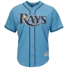 Load image into Gallery viewer, Tampa Bay Rays Majestic Official Cool Base Jersey - Light Blue