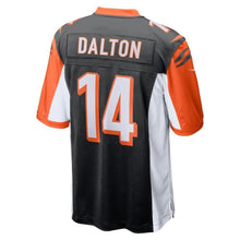 Load image into Gallery viewer, Andy Dalton Cincinnati Bengals Nike 50th Anniversary Patch Game Jersey - Black