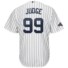 Load image into Gallery viewer, Aaron Judge New York Yankees Majestic 2019 Postseason Official Cool Base Player Jersey - White/Navy