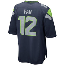 Load image into Gallery viewer, 12s Seattle Seahawks Nike Alternate Game Jersey - College Navy