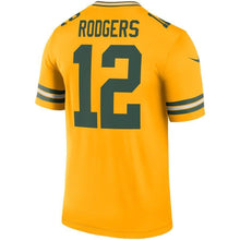 Load image into Gallery viewer, Aaron Rodgers Green Bay Packers Nike Inverted Legend Jersey - Gold