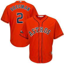 Load image into Gallery viewer, Alex Bregman Houston Astros Majestic 2019 Postseason Official Cool Base Player Jersey - Orange