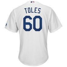 Load image into Gallery viewer, Andrew Toles Los Angeles Dodgers Majestic Home Cool Base Replica Player Jersey - White
