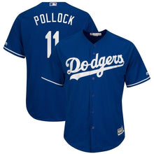 Load image into Gallery viewer, AJ Pollock Los Angeles Dodgers Majestic Alternate Official Cool Base Player Jersey - Royal