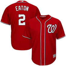 Load image into Gallery viewer, Adam Eaton Washington Nationals Majestic Alternate Official Cool Base Replica Player Jersey - Scarlet