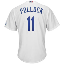 Load image into Gallery viewer, AJ Pollock Los Angeles Dodgers Majestic Home Official Cool Base Player Jersey - White