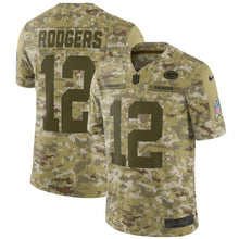 Load image into Gallery viewer, Aaron Rodgers Green Bay Packers Nike Salute to Service Limited Jersey - Camo