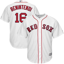 Load image into Gallery viewer, Andrew Benintendi Boston Red Sox Majestic Home Official Cool Base Player Jersey - White