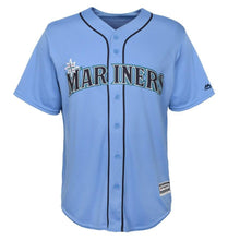 Load image into Gallery viewer, Seattle Mariners Majestic Official Cool Base Team Jersey - Light Blue
