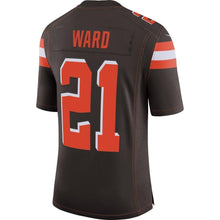 Load image into Gallery viewer, Denzel Ward Cleveland Browns Nike NFL 100 Vapor Limited Jersey - Brown