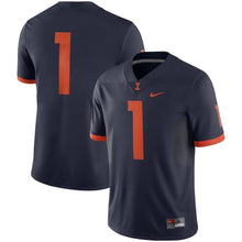 Load image into Gallery viewer, Illinois Fighting Illini 2018 Game Football Jersey – Navy
