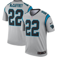 Load image into Gallery viewer, Christian McCaffrey Carolina Panthers Nike Inverted Legend Jersey - Silver
