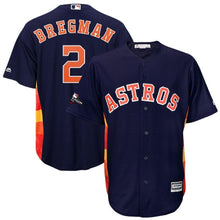 Load image into Gallery viewer, Alex Bregman Houston Astros Majestic 2019 Postseason Official Cool Base Player Jersey - Navy